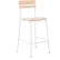Flash Furniture® Cyprus Commercial Grade Solid Wood Bar Stool, 500 lb. Capacity, Antique White