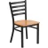 Flash Furniture® Hercules Ladder Back Restaurant Chair, Wood Seat, Natural