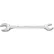 Williams® Double Head Open End Wrench, 1-3/8" x 1-7/16" Opening Size, Chrome