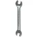 Williams® Double Head Open End Wrench, 10mm x 11mm Opening Size, Chrome