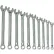 Williams® 10 Piece 10mm to 19mm 12-Point Combination Ratcheting Wrench Set, Chrome
