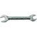 Williams® Short Double Head Open End Wrench, 1/4" x 9/32" Opening Size, Chrome
