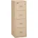 Fireking Fireproof 4 Drawer Vertical File Cabinet Legal-Letter 17-3/4"Wx22-1/8"Dx52-3/4"H Black