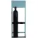 Process Station Rack, 27-3/4"W x 10-1/2"D x 72"H, 2 Cylinder Capacity