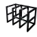 Cylinder Tube Rack, 3 Wide x 2 Deep, 44"W x 26"D x 30"H,6 Cylinder Cap.