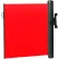 ZonePro® Plus Elastomer Mounted Barrier, Push-Through Latch, Blank Red
