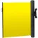ZonePro® Plus Elastomer Mounted Barrier, Push-Through Latch, Blank Yellow