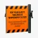 ZonePro® Plus Elastomer Mounted Barrier, Industrial Hook, PrePrinted Orange