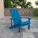 Flash Furniture Charlestown All-Weather Adirondack Chair - Blue Faux Wood