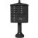 Vital Cluster Box Unit w/Vogue Traditional Accessories, 12 Unit & 1 Parcel Locker, Dark Bronze