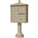 Vital Cluster Box Unit w/Vogue Traditional Accessories, 12 Unit & 1 Parcel Locker, Sandstone