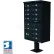 Vital Cluster Box Unit, 13 Mailboxes, 1 Parcel Locker, Black