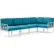 Nardi Komodo 5 Modular Sofa with Adriatic Sunbrella® Cushions, Bianco