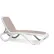 Nardi Omega Chaise Lounge, Bianco/Tortora