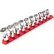 Tekton 3/8'' Drive Shallow 6-Point Universal Joint Socket Set with Rail, 10 Pieces