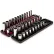 Tekton 3/8'' Drive Shallow & Deep 6-Point Socket Set with Rails & Tray, 42 Pieces