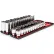 Tekton 1/2'' Drive Shallow & Deep 6-Point Socket Set with Rails & Trays, 46 Pieces