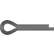 5/16" x 6" Cotter Pin - Carbon Steel - Plain - ASME 18.8.1 - Made In USA - Pkg Qty 25