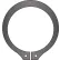 30mm External Snap Ring - Standard Duty - Stamped - Spring Steel - DIN 471 - Pkg Qty 50