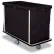 Forbes Laundry Cart 1120 HD Cloth 47"L x 22"W x 39"H, 15 Bushel, Black