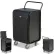 Forbes Aluminum In Room Housekeeping Cart, Black - 2044-EN-EN