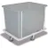 Forbes Laundry Cart 1181-SH-OO-WH Poly Tub 44"L x 32"W x 36"H, 16 Bushel, Gray