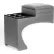 TSI Bench Seat Mounted Console-Full Size Pickup-Suburban - Model 10115 in Vinyl Gray