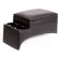 TSI Contractor Bench Seat Mounted Floor Shift Compatible Console - Model 33311 in Black