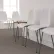 Flash Furniture Stacking Chair with Lumbar Support - 770 lb. Capacity - White - Hercules Series