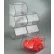 FTR Enterprises Stackable Clear Acrylic Dispensing Bin with Magnet on Hopper Door
