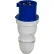 Walther Electric 230306, Male Plug, 30/32A, 3P, 230/250Vac, 6 Hr, IP44, With Cable Sleeve