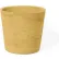 Concretti™ Crocus Indoor/Outdoor Round Planter, 12-7/8" Dia. x 12-7/8"H, Mustard