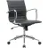 Interion® Antimicrobial Bonded Leather Conference Chair, Black