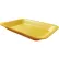 GEN Meat Tray, 10-13/16"W x 8-13/16"D x 1-1/2"H, Yellow, Pack of 200