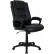 Interion® Antimicrobial Bonded Leather Executive Office Chair With Arms, Black