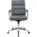 Interion® Antimicrobial Bonded Leather Modern Ribbed Executive Chair, Charcoal Gray