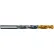 Cle-Line 1501-TT 9/32 Cobalt Heavy-Duty TiN Tipped 135 Split Point Jobber Length Drill - Pkg Qty 12