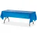 Genuine Joe® GJO10325, Rectangular Tablecover, 54"W x 108"L, Plastic, Blue, 6/Pack