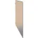 ASI Global Partitions Phenolic Black Core Pilaster w/ Shoe - 3"W x 82"H Almond