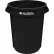 Global Industrial™ Plastic Round Trash Can, 32 Gallon, Black