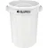 Global Industrial™ Plastic Round Trash Can, 55 Gallon, White