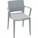Global Bakhita™ Stacking Chair with Arms, Polymer, Alloy