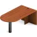 Global™ "D" Island Peninsula w/ Full End Panel - 72" - Avant Honey - Adaptabilities Series