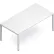 Global™ Conference Table - Laminate - 72"W x 36"L - White / Tungsten Frame - Princeton Series