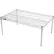 Nexelate® Silver Epoxy Wire Dunnage Rack - 30"W x 14"D x 14"H