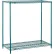 Nexel® 2 Shelf, Poly-Green® Wire Shelving Unit, Starter, 24"W x 18"D x 34"H