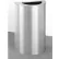 Glaro Aluminum Half Round Can with Satin Aluminum Finish