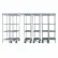 Nexel® Space-Trac, 6 Unit, Chrome High Density Shelving, 48"W x 21"D x 76"H, 14' Length