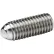 J.W. Winco 605-M4-16-AN Set Screw w/ Full Ball - M4 x 0.7 Thread - 16mm Thread Length