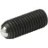 J.W. Winco 605-M10-25-A Set Screw w/ Full Ball - M10 x 1.5 Thread - 25mm Thread Length